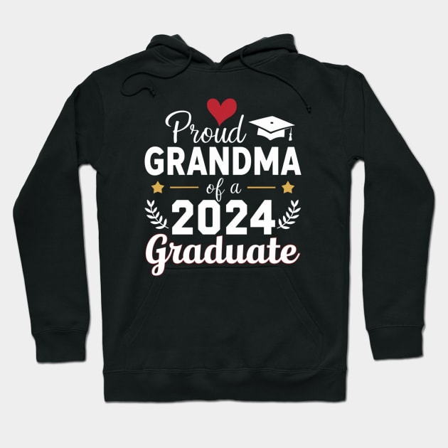 proud grandma graduate class of 2024 funny senior Hoodie by Uniqueify